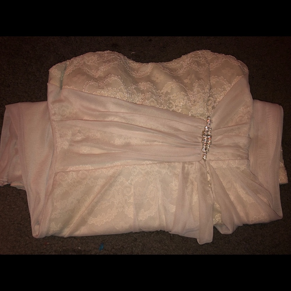 Strapless homecoming dress